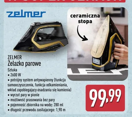 Żelazko parowe Zelmer promocja w Aldi