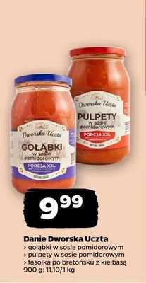 Fasolka po bretońsku z kiełbasą Dworska Uczta promocja w Netto