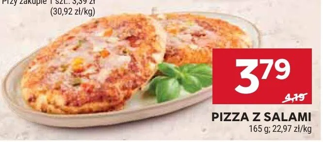 Pizza z salami promocja w Stokrotka