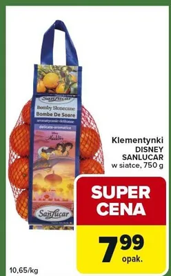 Klementynki disney sanlúcar w siatce promocja w Carrefour Express