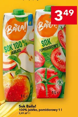 Sok pomidorowy Baila! promocja w LEWIATAN