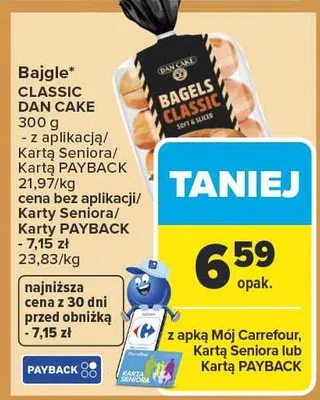 Bajgle Classic Dan Cake promocja w Carrefour