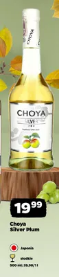 Wino białe słodkie Choya Silver Plum promocja w Netto