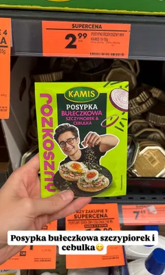 Posypka bułeczkowa Kamis Rozkoszny szczypiorek i cebulka promocja w Biedronka