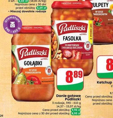 Danie gotowe Fasolka promocja w Dino