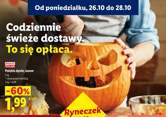Dynie polskie luzem Ryneczek Lidla promocja w Lidl