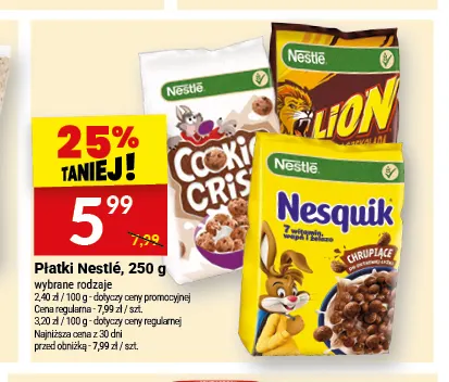 Płatki Nestlé Lion promocja w Twój Market