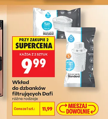 Wkład do dzbanków filtrujących Dafi promocja w Biedronka