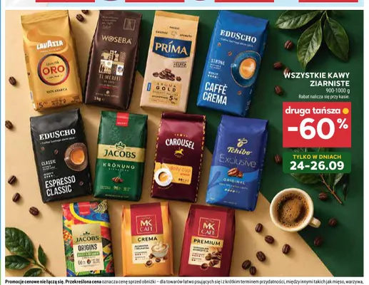 Kawa ziarnista MK Cafe Premium promocja w Stokrotka