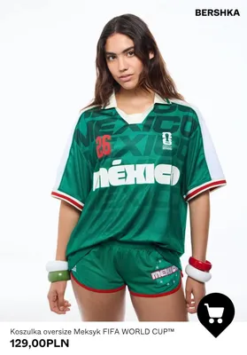 Koszulka oversize Meksyk FIFA WORLD CUP™ Bershka promocja w Bershka