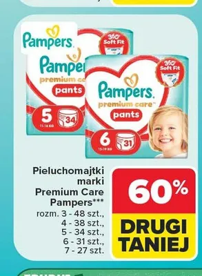 Pieluchomajtki Pampers Premium Care Pants promocja w Carrefour Market