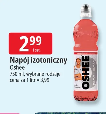 Napój izotoniczny Oshee promocja w Leclerc