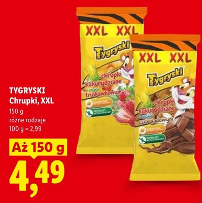 Chrupki XXL różne rodzaje promocja w Lidl