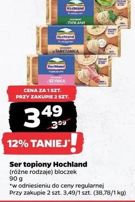 Ser topiony Hochland bloczek promocja w Netto
