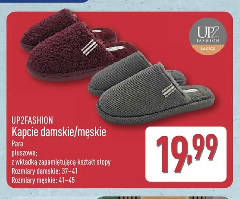 Kapcie męskie UP2FASHION promocja w Aldi