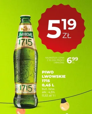 Piwo Lwowskie 1715 promocja w Duży Ben