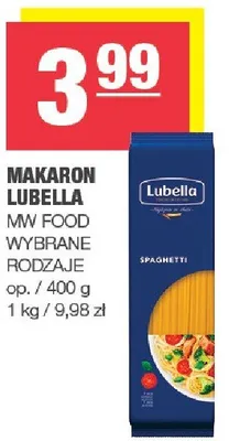 Makaron Lubella wybrane rodzaje promocja w SPAR