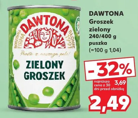 Groszek zielony  promocja w Kaufland