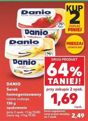 Serek homogenizowany Danio różne rodzaje promocja w Kaufland