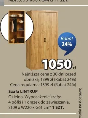 Szafa Lintrup promocja w Jysk