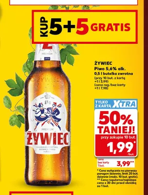 Piwo Żywiec 5,6% promocja w Kaufland