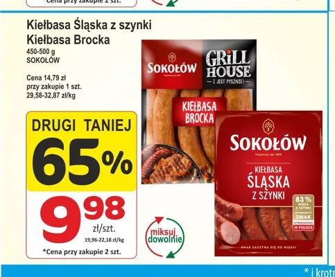 Kiełbasa Brocka Sokołów promocja w Marketvita