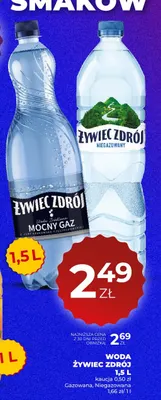 Woda gazowana Żywiec Zdrój promocja w Duży Ben
