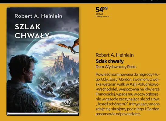Książka Szlak chwały Robert A. Heinlein promocja w Empik