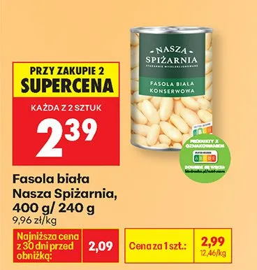 Fasola biała promocja w Biedronka