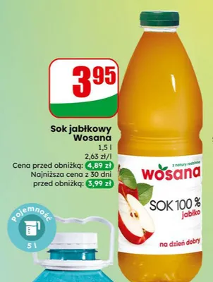 Sok jabłkowy  promocja w Dino