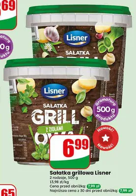 Sałatka grillowa Lisner promocja w Dino