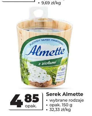 Serek twarogowy Almette z ziołami promocja w Odido