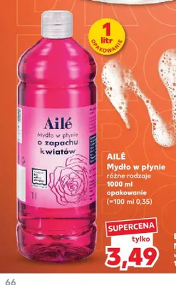 Mydło w płynie Ailé o zapachu kwiatów promocja w Kaufland