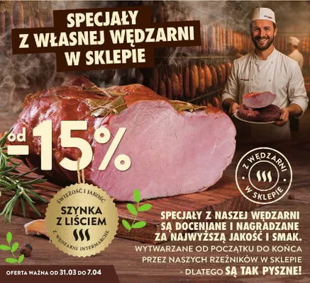 Szynka z liściem promocja w Intermarche