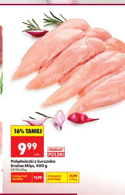 Polędwiczki z kurczaka Kraina Mięs promocja w Biedronka