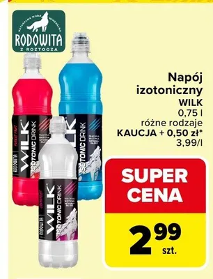 Napój izotoniczny różne rodzaje promocja w Carrefour