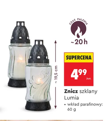 Znicz szklany Lumia promocja w Biedronka