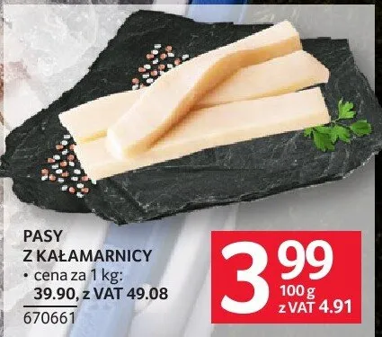 Pasy z kałamarnicy promocja w Selgros