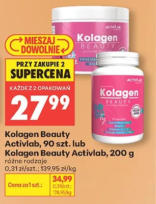 Kolagen Beauty Activlab 90szt. promocja w Biedronka
