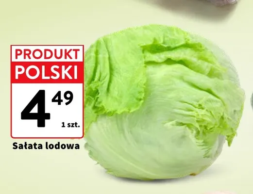 Sałata lodowa polska promocja w Intermarche