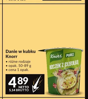 Danie w kubku Knorr promocja w Makro