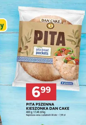 Pita pszenna kieszonka Dan Cake promocja w Stokrotka