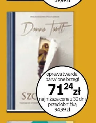 Książka Szczygieł oprawa twarda barwione brzegi promocja w Empik