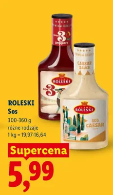 Sos 3 Peppers Roleski promocja w Lidl