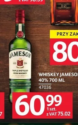 Whiskey Jameson promocja w Selgros