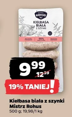 Kiełbasa biała z szynki promocja w Netto