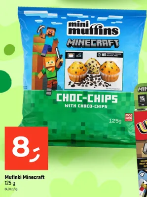 Mufinki Minecraft Choc-Chips promocja w Dealz