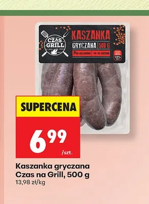 Kaszanka gryczana Czas na Grill promocja w Biedronka