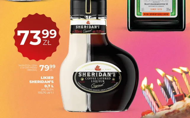 Likier Sheridan's promocja w Duży Ben
