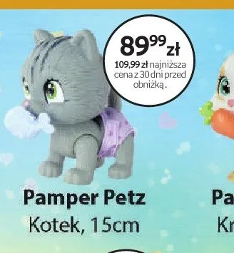 Zabawka Pamper Petz Kotek 15cm promocja w Dzień Dziecka